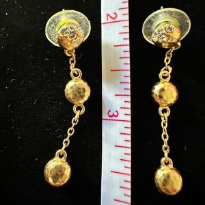 Brighton gold dangle earrings
